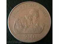 200 șilingi 1998, Tanzania