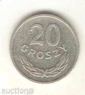 +Полша  20  гроша  1975 г. MW