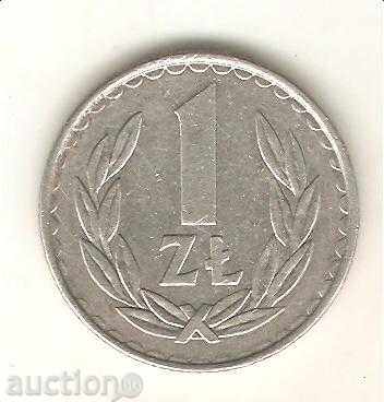 + Poland 1 zloty 1987 MW