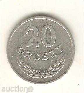 +Полша  20  гроша  1977 г. MW