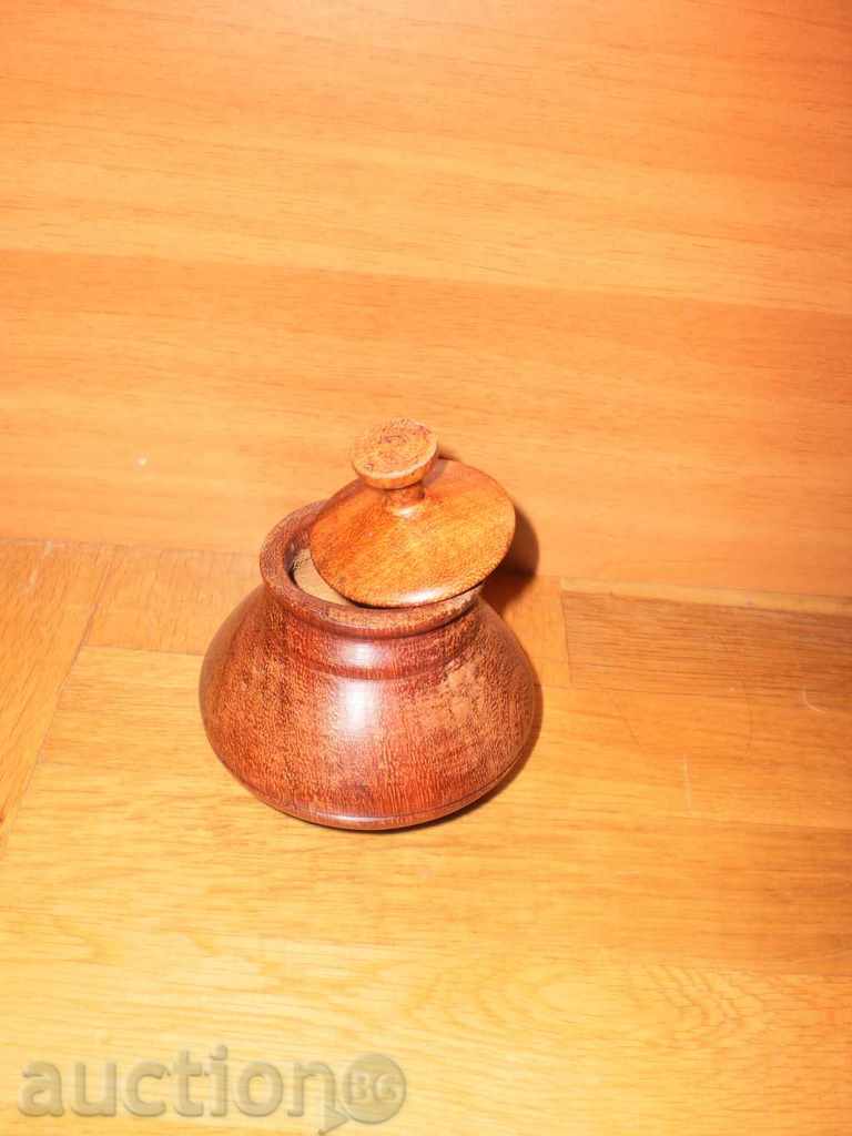 Солничка от махагон, ръчно изработена