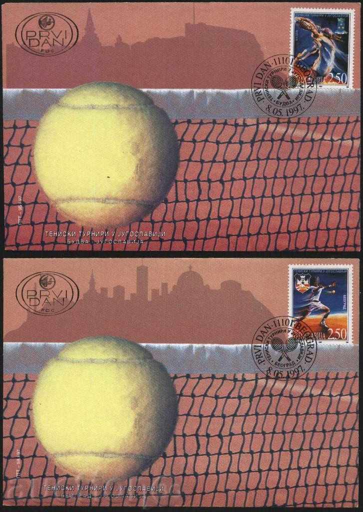 Първодневни  пликове  (FDC) Тенис 1997 от Югославия