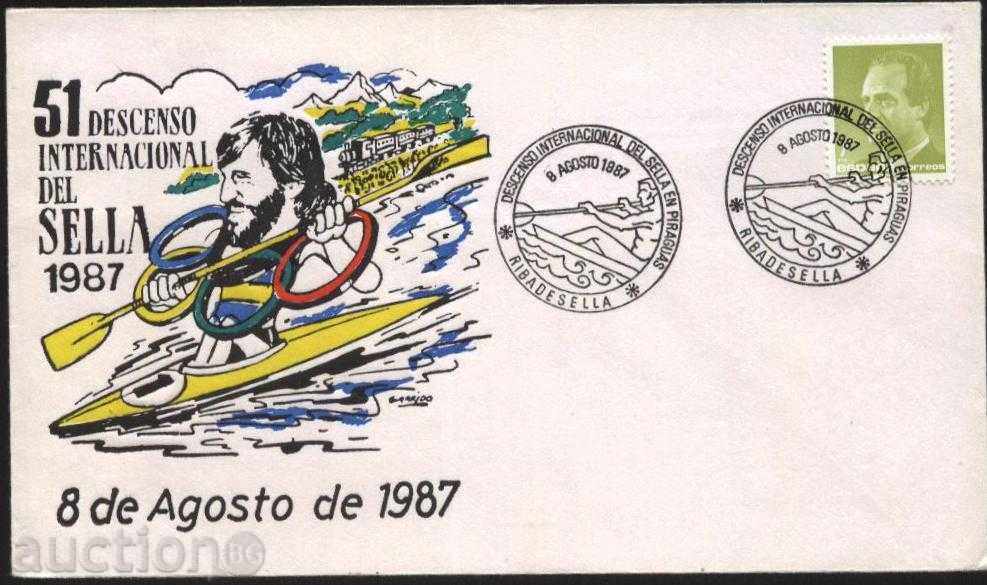 Plicuri și plimbări cu barca de imprimare speciale 1987 din Spania
