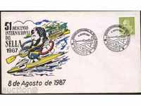 Envelope and special Boating 1987 from Spain