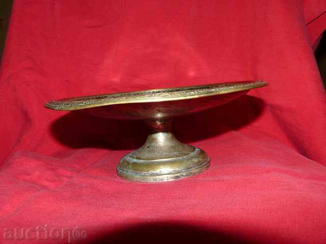 old silver-plated fruit bowl, Art Deco tray - 6 old silver-plated fruit bowl, Art Deco tray - 6