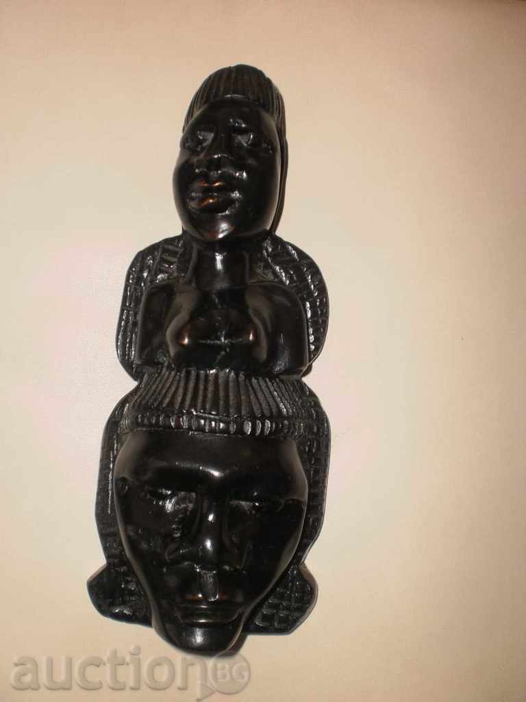 African mask of ebony-hazel