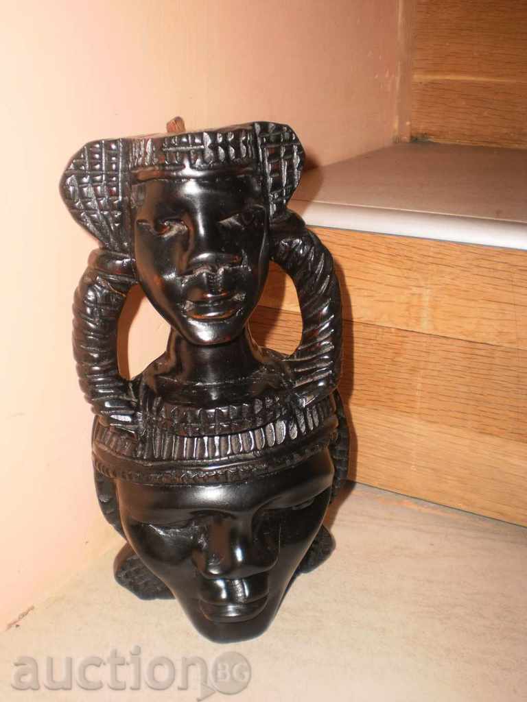African mask of ebony - male - 6 African mask of ebony - male - 6
