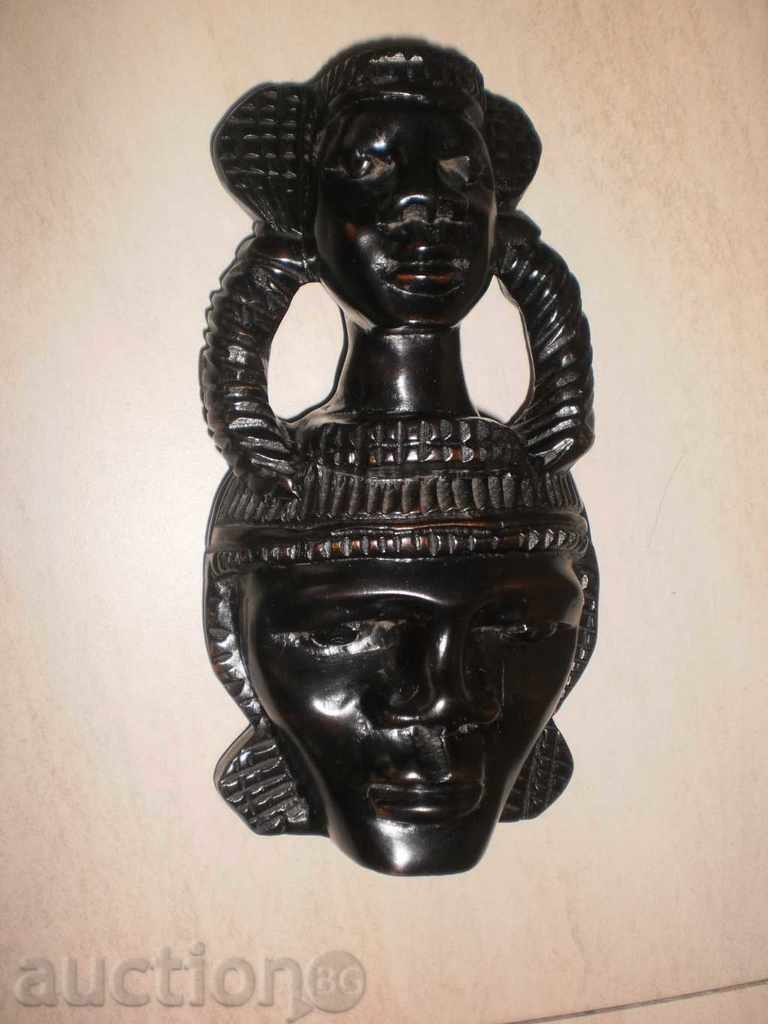 African mask of ebony - male