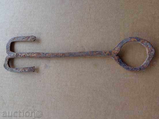 Auction  Old Forged Key Wrought Iron Hook, Chengle, Anchor