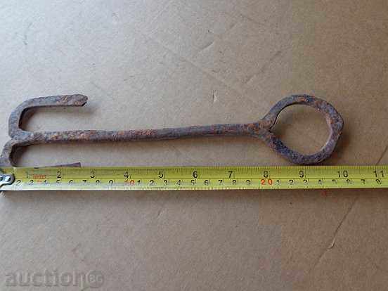 Old Forged Key Wrought Iron Hook, Chengle, Anchor - 5