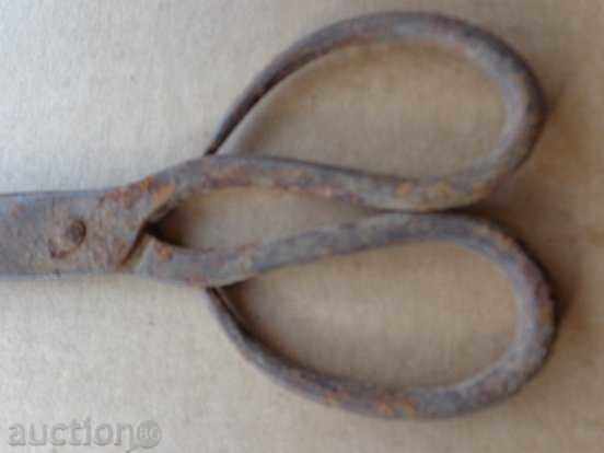Delivery of Old hand forged scissors, wrought iron Delivery of Old hand forged scissors, wrought iron
