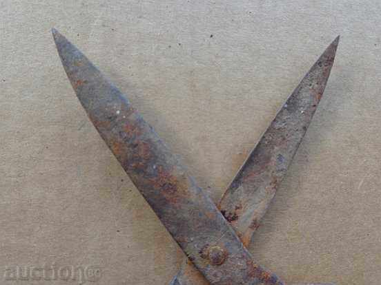 Old hand forged scissors, wrought iron - 6 Old hand forged scissors, wrought iron - 6