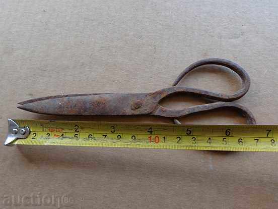 Old hand forged scissors, wrought iron - 7 Old hand forged scissors, wrought iron - 7