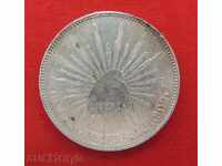 1 песо Мексико 1898 г. сребро