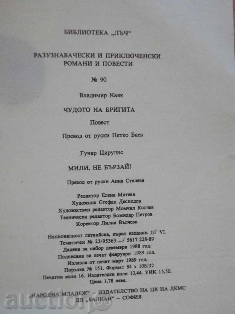 Delivery of "Do not Hurry / The Miracle of Brigitta" - 254 pp.