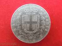 5 pounds 1871 M Italy silver QUALITY- NO MADE IN CHINA