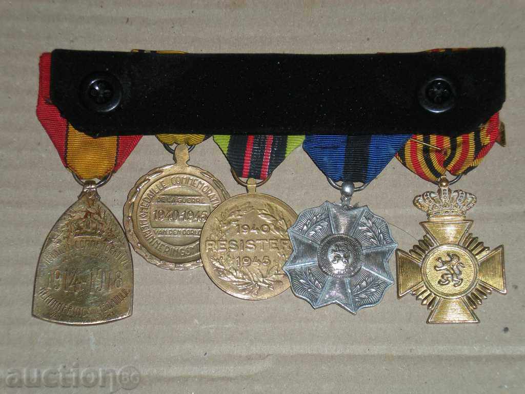 Πουλήστε κούμπωμα φρενάρει πέντε βελγικές παραγγελίες και τα μετάλλια Wars Ι και ΙΙ. - 6 Πουλήστε κούμπωμα φρενάρει πέντε βελγικές παραγγελίες και τα μετάλλια Wars Ι και ΙΙ. - 6