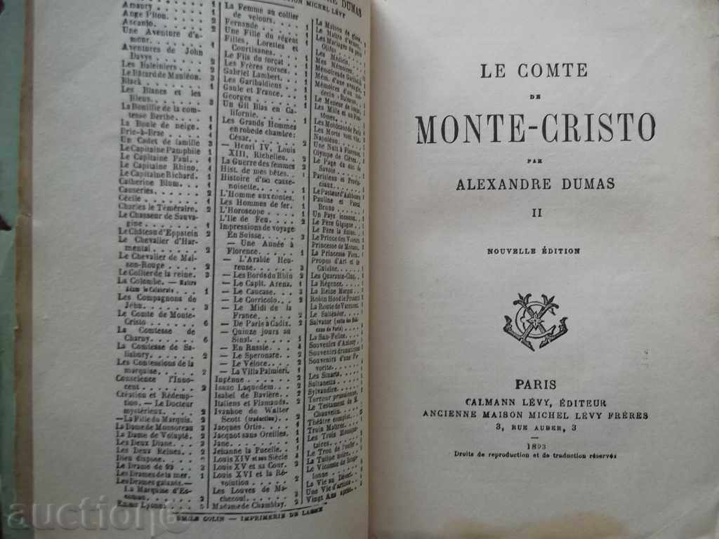 Auction  Le Comte de Monte-Cristo. Tom 1-2 Alexander Dumas 1893-1894