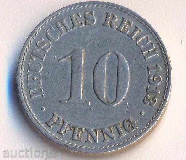Germany 10 Pfennig 1913a