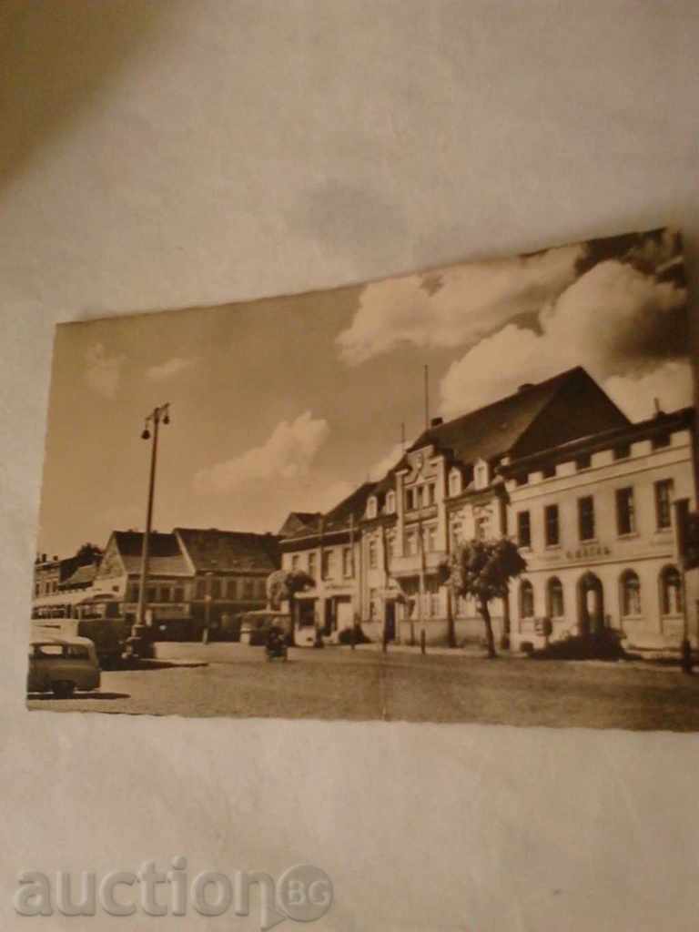 Пощенска картичка ГДР Altentreptow Markt