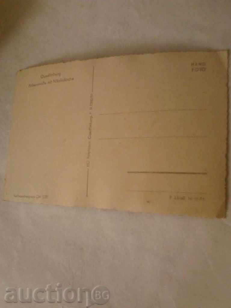Postcard GDR Quedlinburg Polkenstrase mit Nikolaiki with price 0.45 BGN | € 0.23