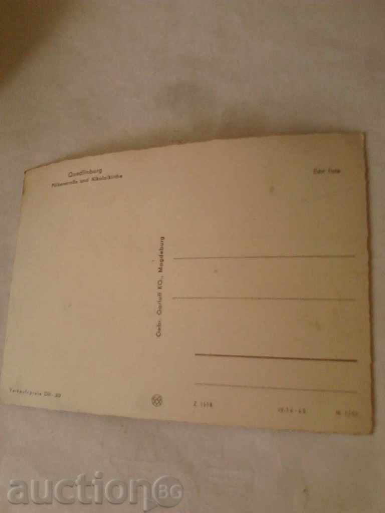 Postcard GDR 2 Quedlinburg Polkenstrase und Nikolai with price 0.45 BGN | € 0.23 Postcard GDR 2 Quedlinburg Polkenstrase und Nikolai with price 0.45 BGN | € 0.23