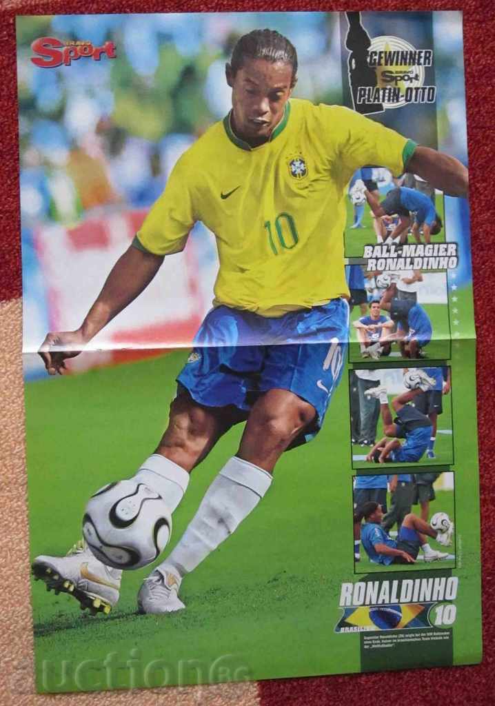 football poster Ronaldinho Ballack