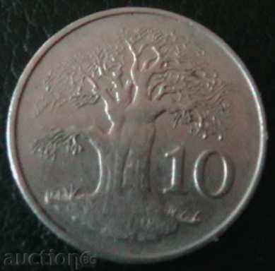 10 cenți 1980 Zimbabwe