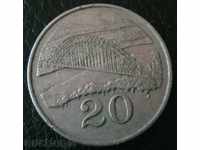 20 σεντς 1980 Ζιμπάμπουε