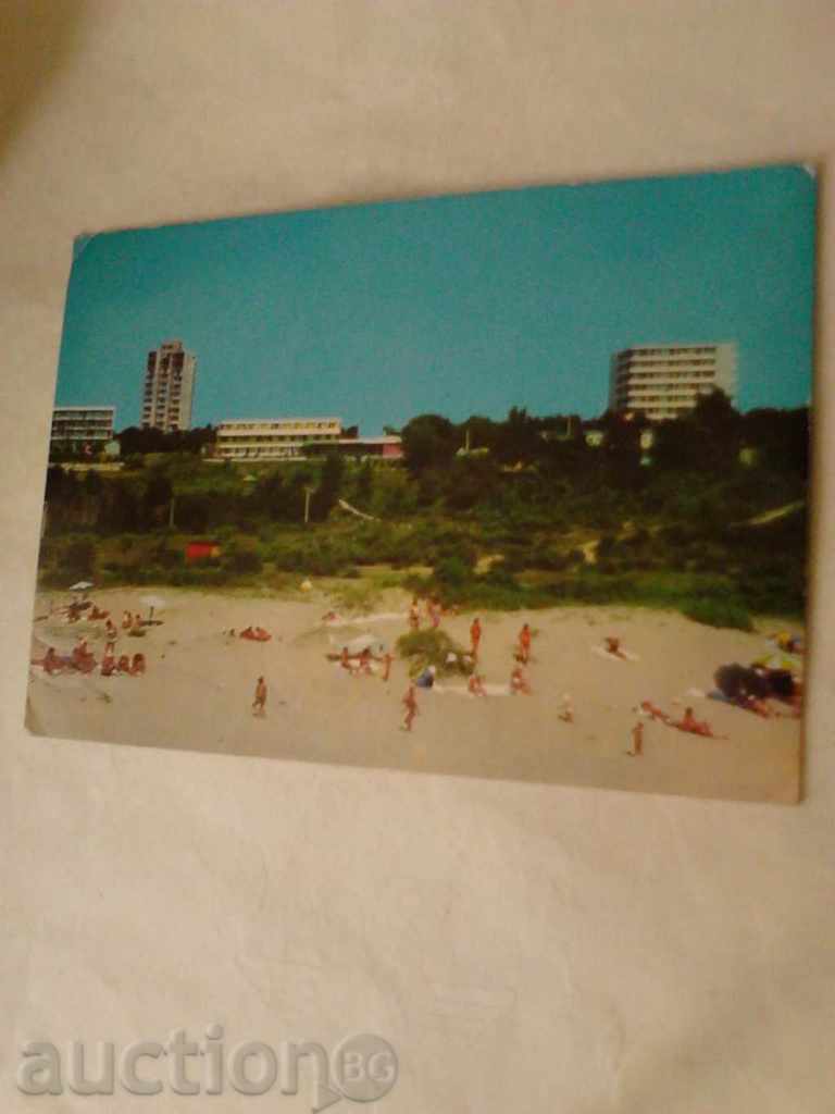 Пощенска картичка Китен Южният плаж 1974