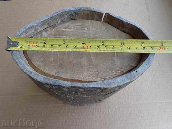 Delivery of Old Bulgarian scoop made of wood, wooden, cubicle Delivery of Old Bulgarian scoop made of wood, wooden, cubicle