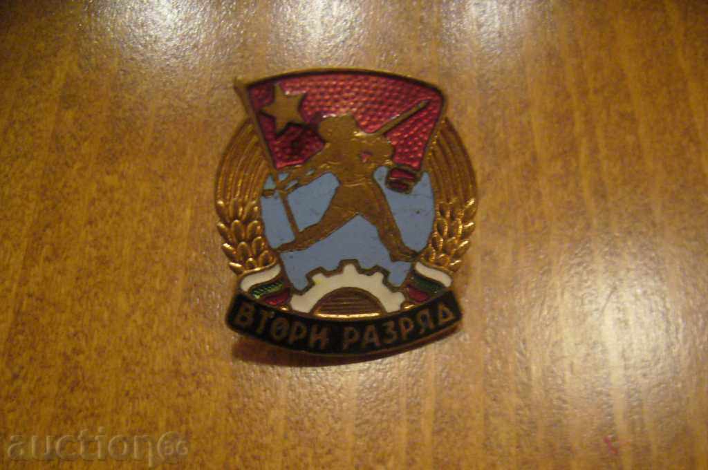 Insigna Rangul II - bronz, email Insigna Rangul II - bronz, email