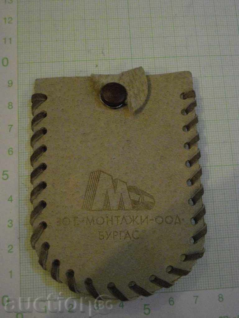 Auction Leather keycase gray for keys Auction Leather keycase gray for keys