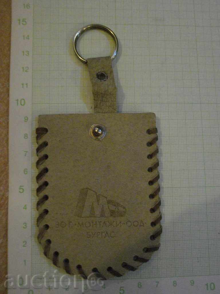 Leather keycase gray for keys