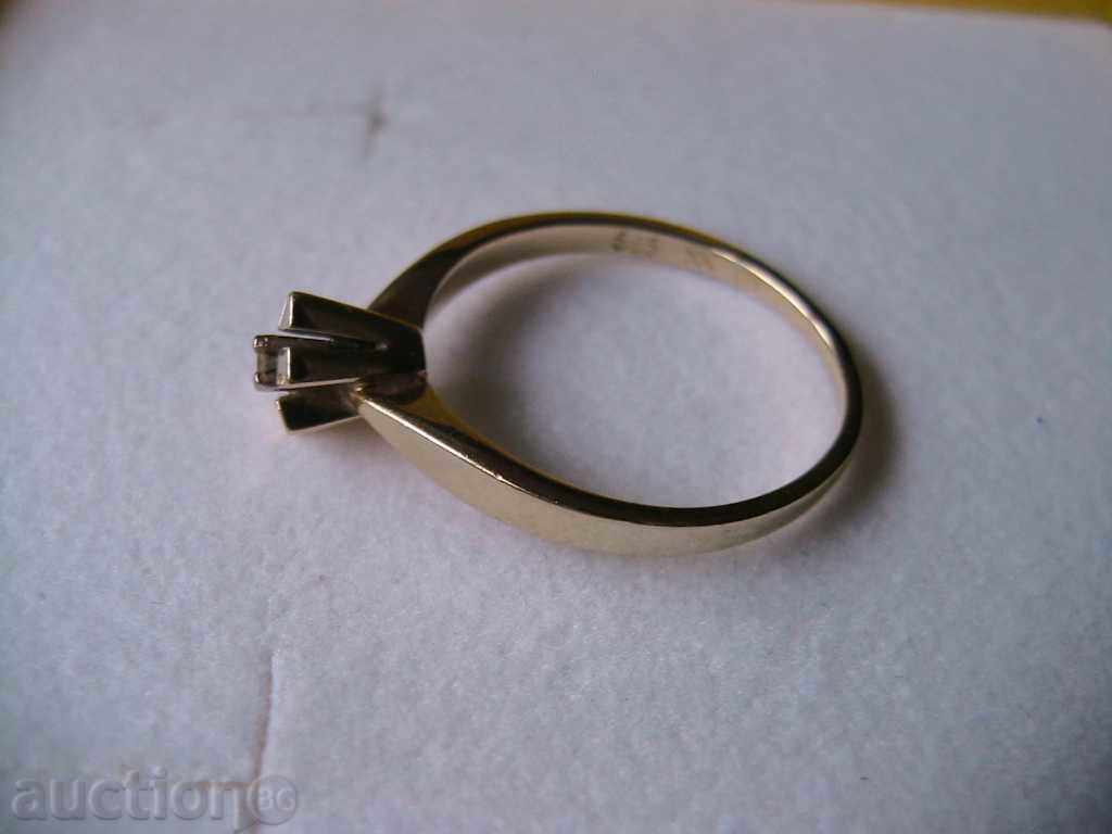 Auction EXCLUSIVELY ELEGANT WOMEN'S GOLD RING WITH DIAMOND, 14K Auction EXCLUSIVELY ELEGANT WOMEN'S GOLD RING WITH DIAMOND, 14K