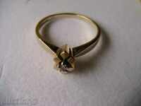 ΠΟΛΥ κομψές γυναίκες χρυσό δαχτυλίδι με διαμάντια, 14K