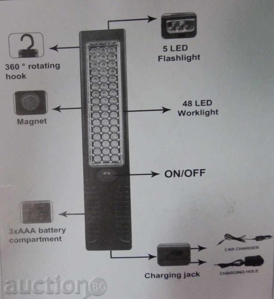 Delivery of AUTOMOTIVE WORLD WORK LIGHT + LIGHTING - 52 diodes Delivery of AUTOMOTIVE WORLD WORK LIGHT + LIGHTING - 52 diodes