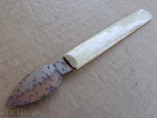 Licitație Vechi bisturiu, scrisori de cuțit pumnal lama nozhka
