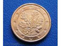 Германия 1 евроцент Euro cent 2008 G