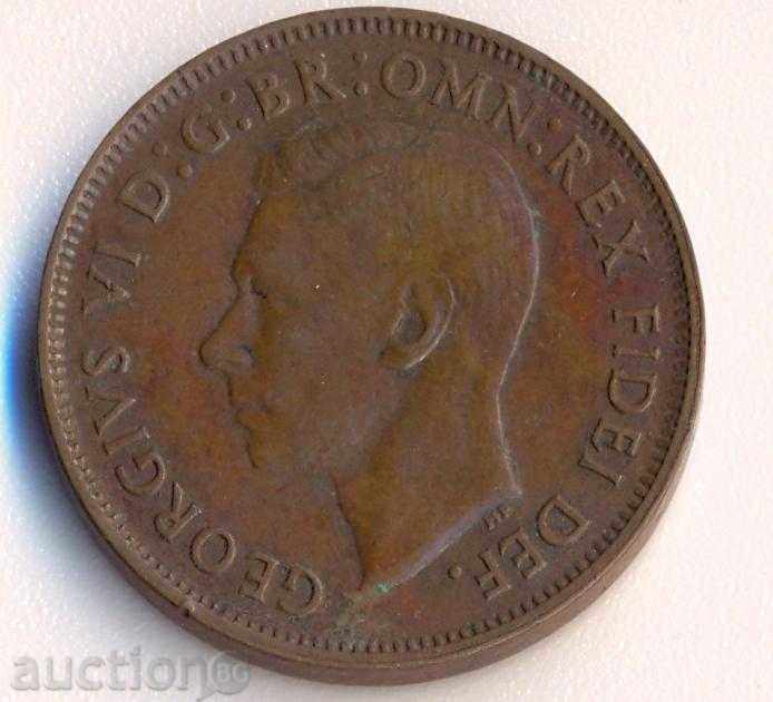 Australia 1/2 penny 1950 year with price € 1.28 | 2.50 BGN