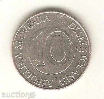 + 10 τόλαρ Σλοβενίας το 2004
