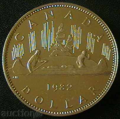 1 δολάριο 1982 PROOF, Καναδάς