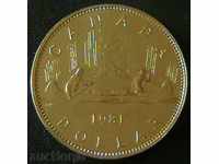 1 dollar 1981 PROOF, Canada