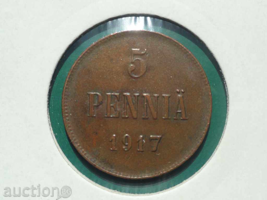 Auction Russia (for Finland) 1917 - 5 pennies (Double-headed eagle) Auction Russia (for Finland) 1917 - 5 pennies (Double-headed eagle)
