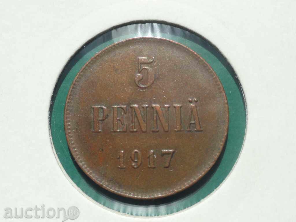 Russia (for Finland) 1917 - 5 pennies (Double-headed eagle) Russia (for Finland) 1917 - 5 pennies (Double-headed eagle)