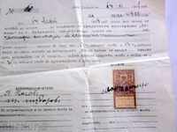 Documentele vechi - timbre -1928 G20 Leva