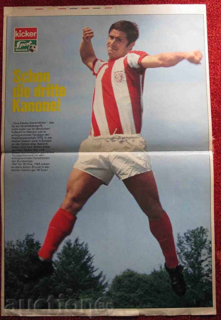football poster Gerd Muller