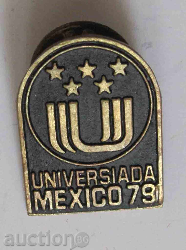 значка спорт универсиада Мексико 79