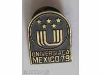 badge sport universiada Mexico 79