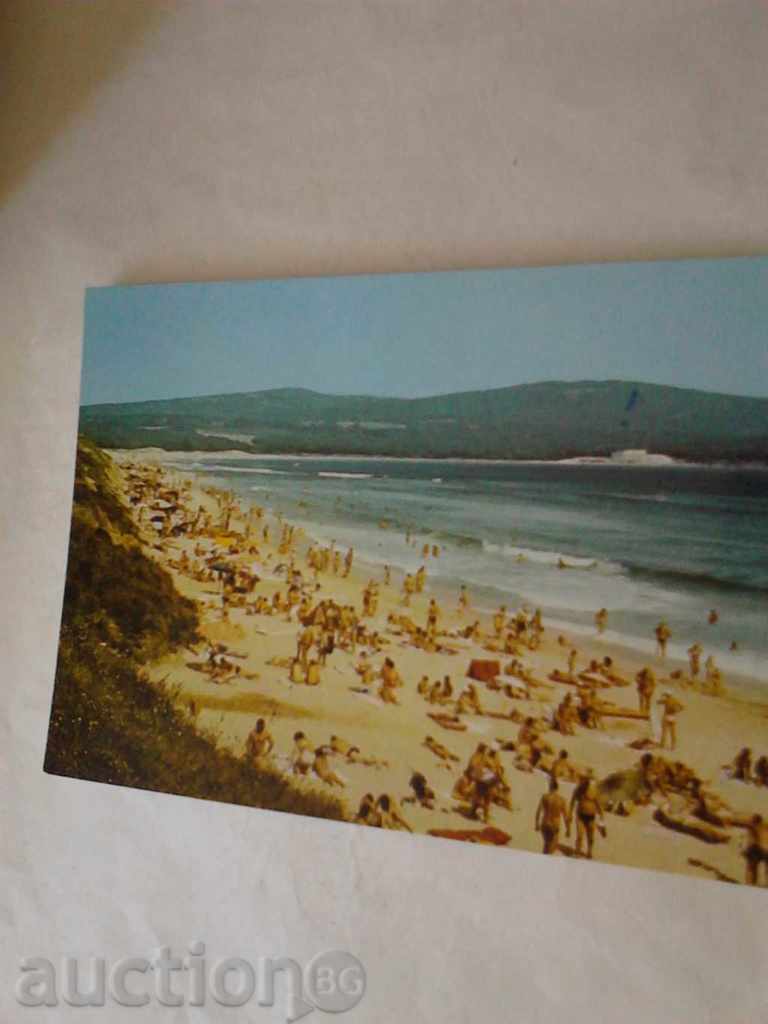 Plaja Postcard Primorsko Nord 1988